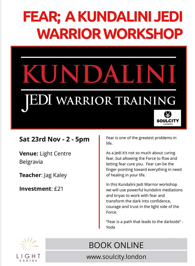 Kundalini Jedi workshop November 2019